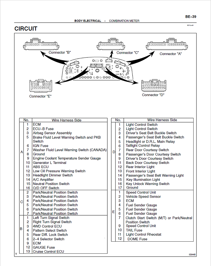 Gauge cluster pinout and wiring diagrams? - Pirate4x4.Com : 4x4 and Off